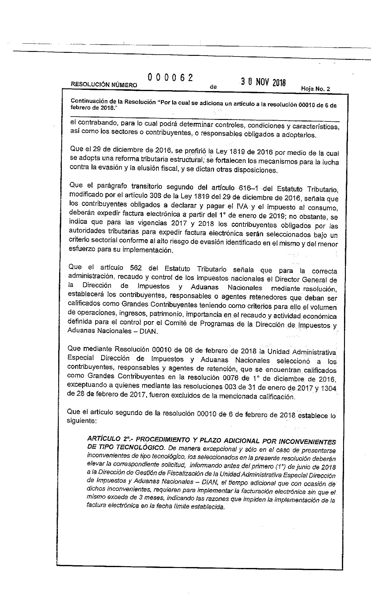 Correa Consultores Resolución 62