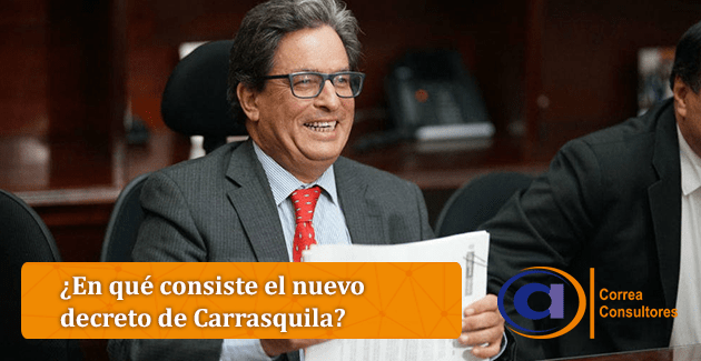 Ministro Carrasquilla presenta el decreto Grupo Bicentenario